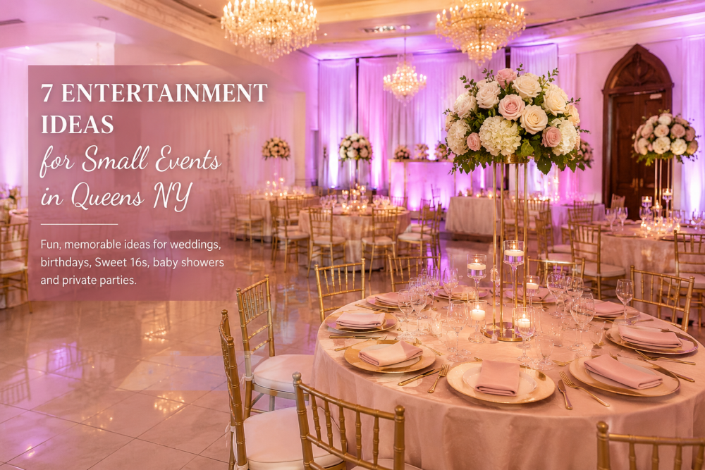 7 entertainment ideas for small events in Queens NY at an elegant event venue