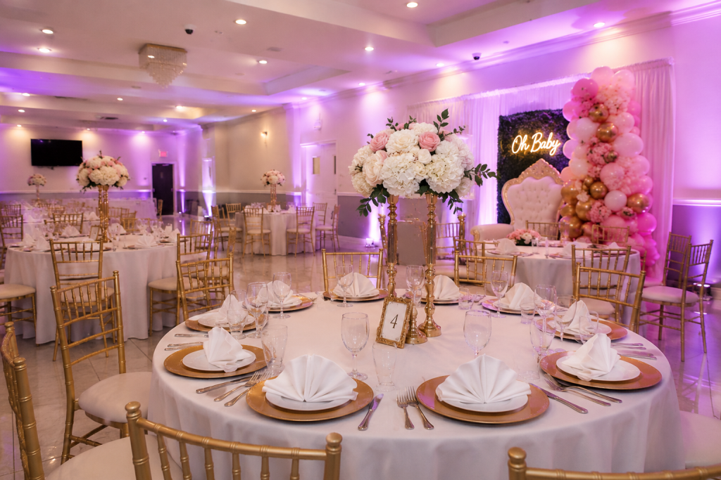 Elegant party hall Jamaica NY set up for a private event